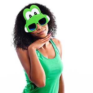 Costume Sunglasses Nintendo Yoshi Face Sun-Staches Party Favors UV400