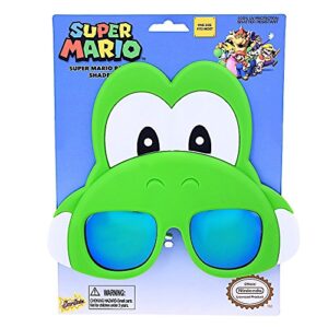 Costume Sunglasses Nintendo Yoshi Face Sun-Staches Party Favors UV400