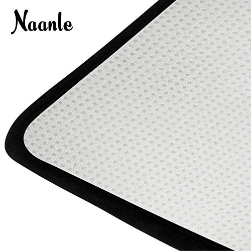 Naanle Autumn Leaves Area Rug 4'x6', Fall Leaves Polyester Area Rug Mat for Living Dining Dorm Room Bedroom Home Decorative