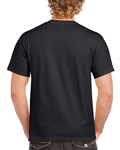 Gildan Adult Ultra Cotton T-Shirt, Style G2000, Multipack, Black (2-Pack), Large