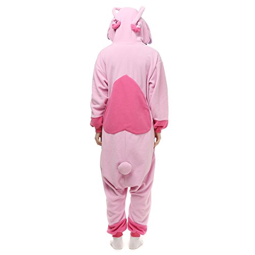 Superband Kigurumi Pink Stitch Costume Onesie Halloween Pajamas,M