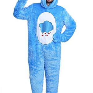 Adult Care Bears Classic Grumpy Bear Costume Grumpy Bear Onesie Suit for Men and Women Medium