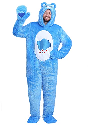 Adult Care Bears Classic Grumpy Bear Costume Grumpy Bear Onesie Suit for Men and Women Medium