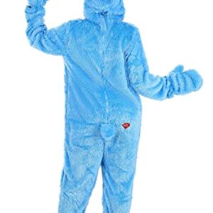 Adult Care Bears Classic Grumpy Bear Costume Grumpy Bear Onesie Suit for Men and Women Medium