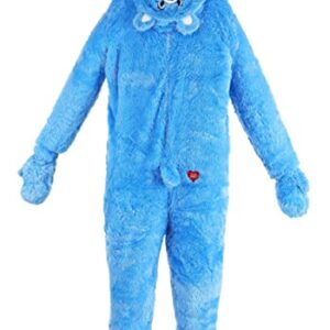 Adult Care Bears Classic Grumpy Bear Costume Grumpy Bear Onesie Suit for Men and Women Medium