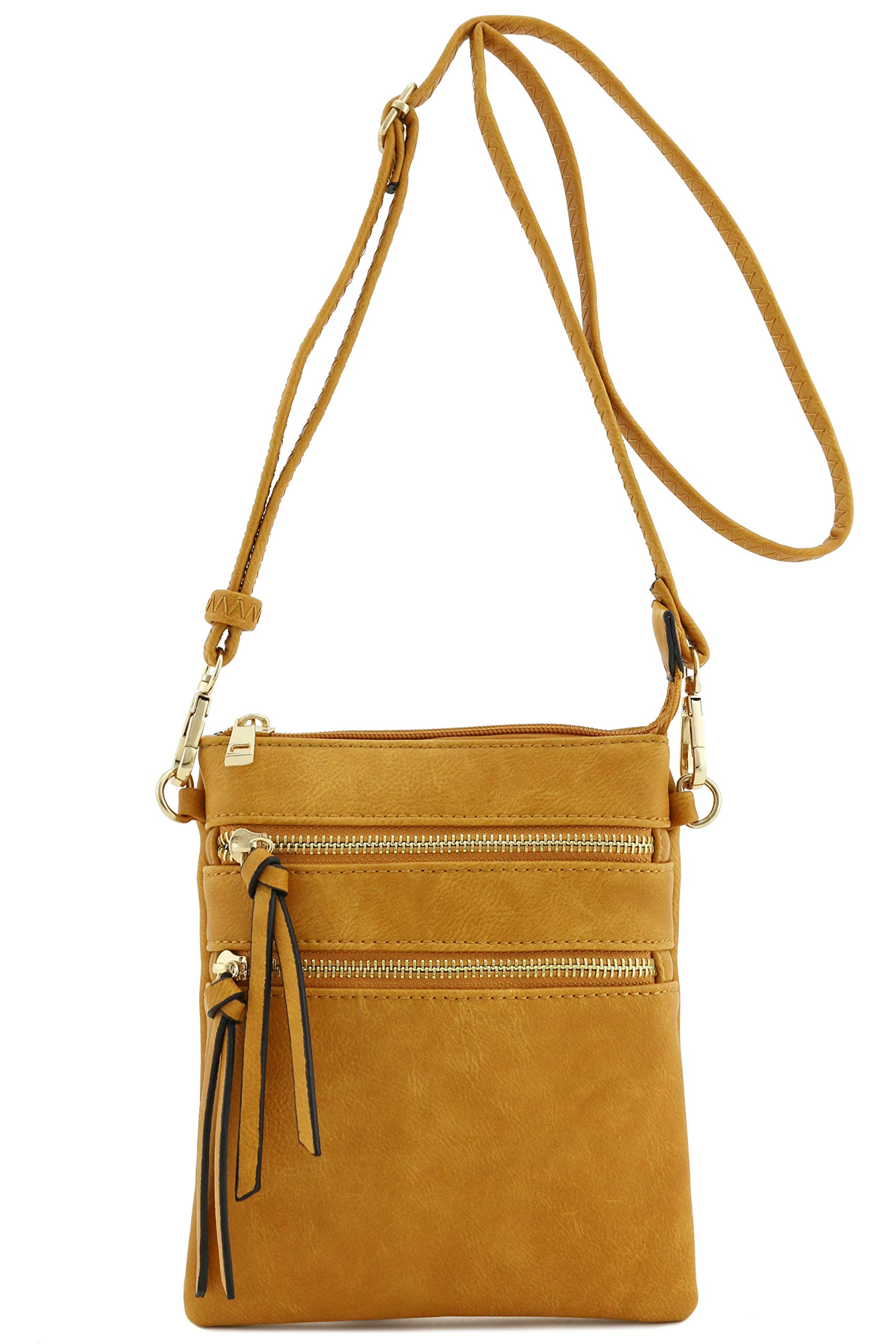 Isabelle Functional Multi Pocket Crossbody Bag (Mustard)