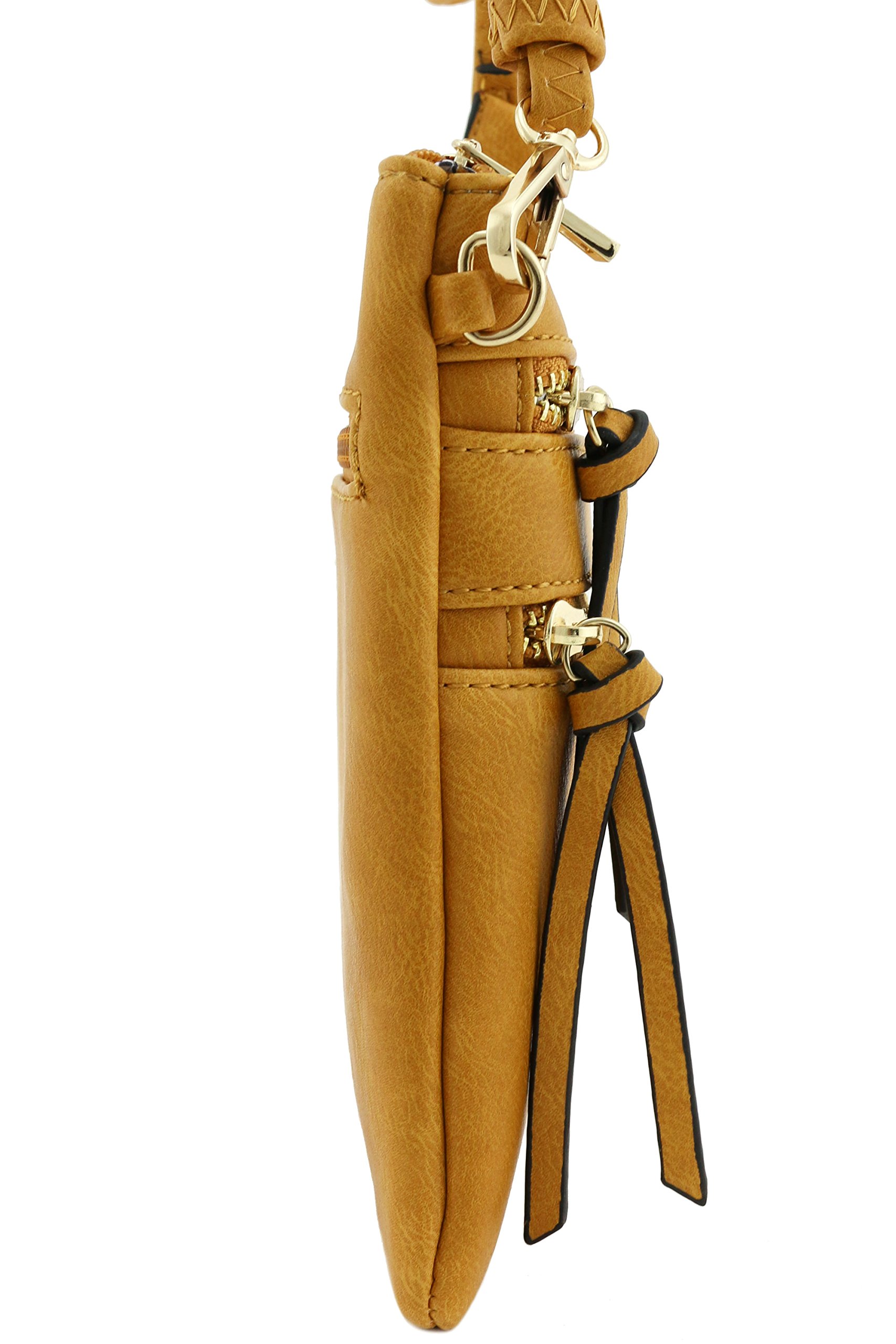 Isabelle Functional Multi Pocket Crossbody Bag (Mustard)