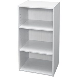 iris ohyama mdb-3k color box storage box, bookcase, 3 tiers, movable shelf, width 14.4 x depth 11.4 x height 28.9 inches (36.6 x 29 x 73.2 cm), off-white