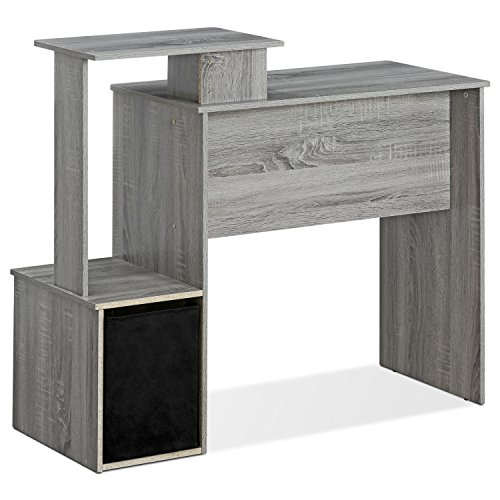 Furinno Econ Multipurpose Home Office Computer Writing Desk, French Oak Grey