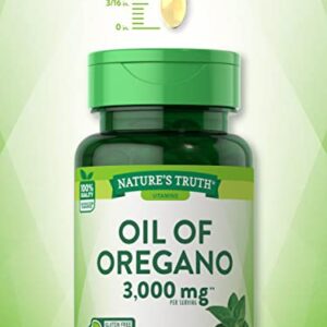 Nature's Truth Oregano Oil Softgel Capsules | 90 Count | Contains Carvacrol | Non-GMO, Gluten Free