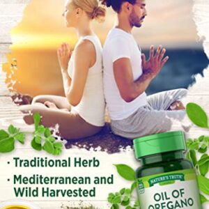 Nature's Truth Oregano Oil Softgel Capsules | 90 Count | Contains Carvacrol | Non-GMO, Gluten Free