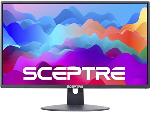 Sceptre 20" 1600x900 75Hz Ultra Thin LED Monitor 2x HDMI VGA Built-in Speakers, Machine Black Wide Viewing Angle 170° (Horizontal) / 160° (Vertical)