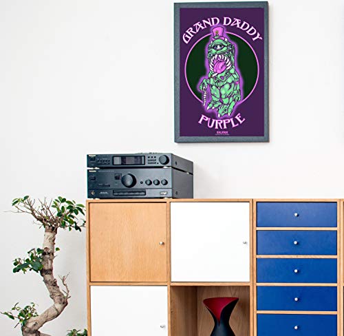 Califari Grand Daddy Purple - Vivid Strain Art Wall Poster, Decor for a Home, Dorm, Store, Dispensary, or Smoke Shop - 13" x 19" Lithograph Print