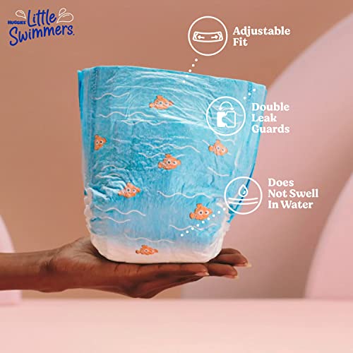 Huggies Little Swimmers Disposable Swim Diapers, Size 5-6 (32+ lbs), 34 Ct