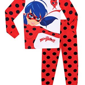 Miraculous Ladybug Girls' Lady Bug Pajamas 4 Multicolored