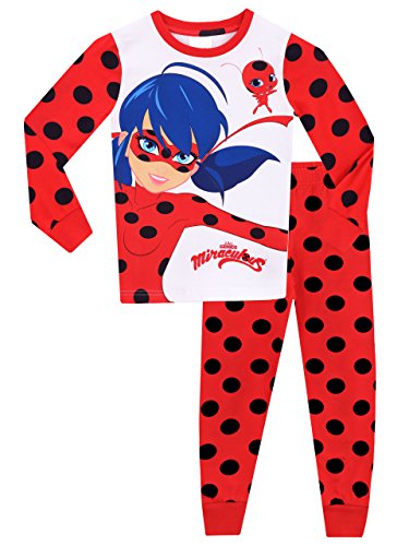 Miraculous Ladybug Girls' Lady Bug Pajamas 4 Multicolored