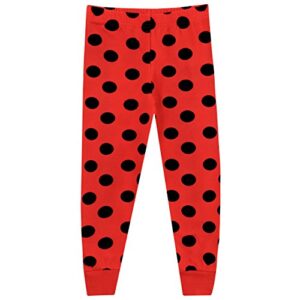 Miraculous Ladybug Girls' Lady Bug Pajamas 4 Multicolored