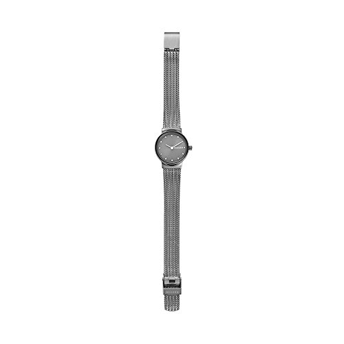 Skagen Women's Freja Quartz Watch with Stainless Steel Mesh Strap, Gunmetal, 14 (Model: SKW2700)