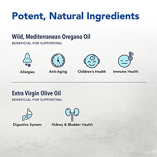 NORTH AMERICAN HERB & SPICE Oreganol P73 - 120 Softgels - Immune System Support - Unprocessed, Vegan Friendly Wild Oregano - Mediterranean Source - Non-GMO - 120 Servings