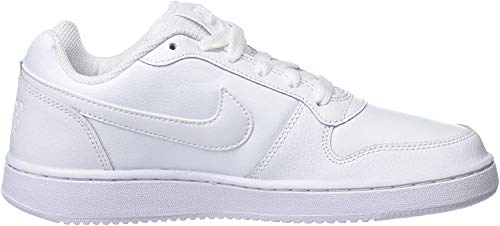 Nike Women's Ebernon Low Sneaker, White/White, 9 Regular US