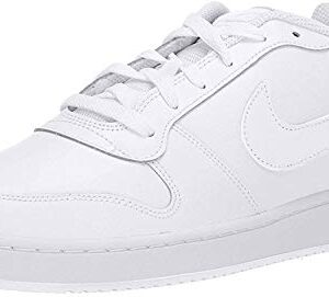 Nike Women's Ebernon Low Sneaker, White/White, 9 Regular US