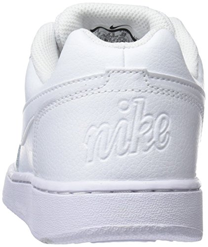 Nike Women's Ebernon Low Sneaker, White/White, 9 Regular US