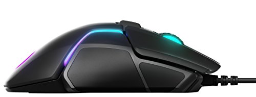 SteelSeries Rival 600 Gaming Mouse - 12,000 CPI TrueMove3Plus Dual Optical Sensor - 0.5 Lift-off Distance - Weight System - RGB Lighting,black