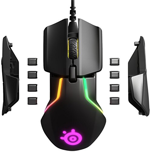 SteelSeries Rival 600 Gaming Mouse - 12,000 CPI TrueMove3Plus Dual Optical Sensor - 0.5 Lift-off Distance - Weight System - RGB Lighting,black