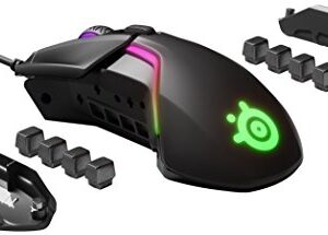 SteelSeries Rival 600 Gaming Mouse - 12,000 CPI TrueMove3Plus Dual Optical Sensor - 0.5 Lift-off Distance - Weight System - RGB Lighting,black