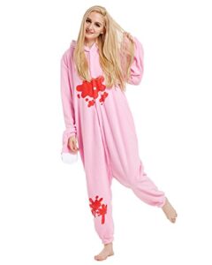 jung kook women men cartoon pajamas polar fleece couples housecoat costume sleepsuit