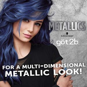 Schwarzkopf Got2b Metallics Permanent Hair Color, M67 Blue Mercury
