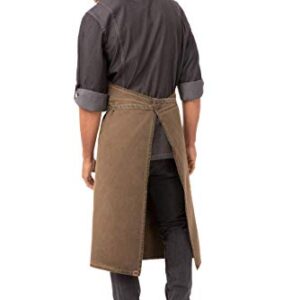 Chef Works Unisex Dorset Chefs Bib Apron, Golden Brown, One Size