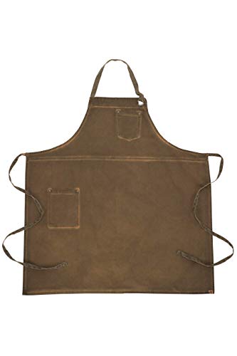 Chef Works Unisex Dorset Chefs Bib Apron, Golden Brown, One Size