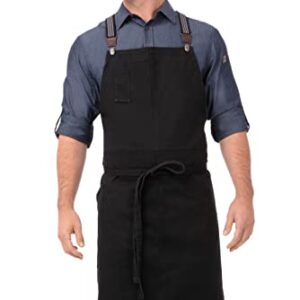 Chef Works Unisex Berkeley Chef Apron, Jet Black, One Size