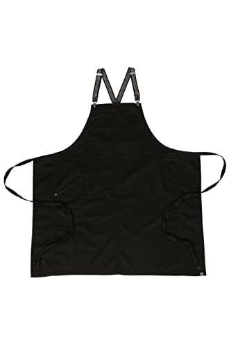 Chef Works Unisex Berkeley Chef Apron, Jet Black, One Size