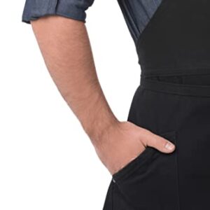 Chef Works Unisex Berkeley Chef Apron, Jet Black, One Size