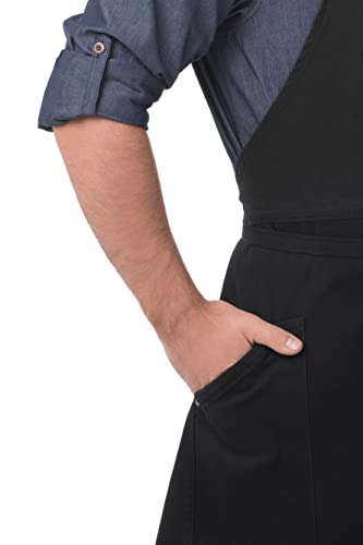 Chef Works Unisex Berkeley Chef Apron, Jet Black, One Size