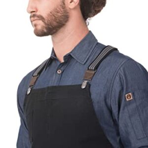 Chef Works Unisex Berkeley Chef Apron, Jet Black, One Size