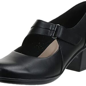 Clarks womens Emslie Lulin footwear, Black, 10 Wide US