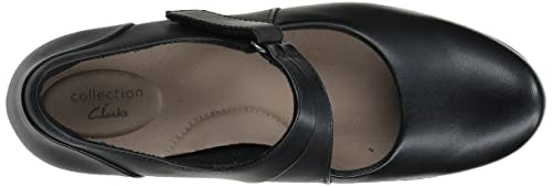 Clarks womens Emslie Lulin footwear, Black, 10 Wide US