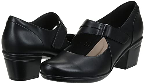 Clarks womens Emslie Lulin footwear, Black, 10 Wide US