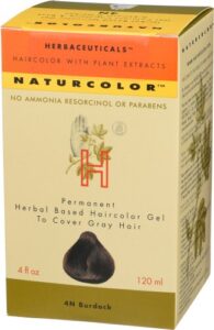 naturcolor haircolor hair dye - burdock, 4 fl oz (4n)
