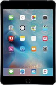 apple ipad mini 4, 16gb, space gray - wifi + cellular (renewed)