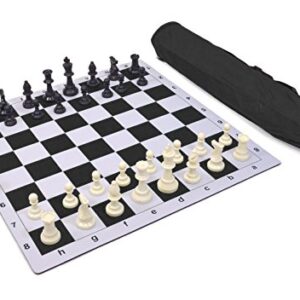 Wholesale Chess Triple Weighted Pieces and Mousepad Board Chess Set (Black)