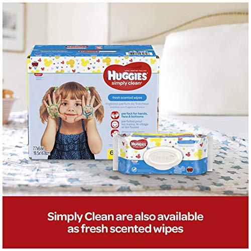 Huggies Simply Clean, Fragrance-free Baby Wipes, 24 Sheets