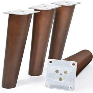 aoryvic angled furniture legs 8 inch slanted wood legs for ottoman bench coffee table pack of 4
