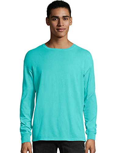 Unisex 5.5 oz., 100% Ringspun Cotton Garment-Dyed Long-Sleeve T-Shirt 2XL MINT