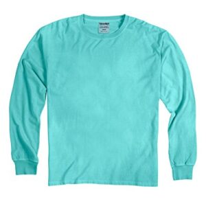 Unisex 5.5 oz., 100% Ringspun Cotton Garment-Dyed Long-Sleeve T-Shirt 2XL MINT