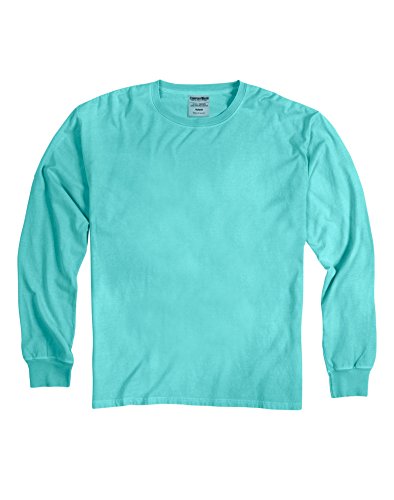 Unisex 5.5 oz., 100% Ringspun Cotton Garment-Dyed Long-Sleeve T-Shirt 2XL MINT