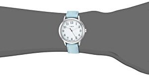 Timex Women's TW2R62900 Easy Reader 30mm Blue/Silver-Tone Leather Strap Watch